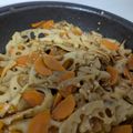 うぴのすけ's cooksnap of when they made 常備菜★レンコンと人参のきんぴら.
