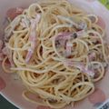 モコきち♡'s cooksnap of when they made にんにくベーコン生クリームで極上パスタ.