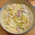 tsmitaka's cooksnap of when they made ランチ♪豚肉と白菜で豆乳ピリ辛味噌うどん.
