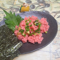 みかかめ's cooksnap of when they made ウマウマ！手巻きまぐろたたき.