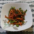 ﾁｲﾁｬﾝﾏﾏ's cooksnap of when they made 母のお弁当のすみっこ人参ピーマン炒め.