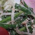 地鶏の町の子's cooksnap of when they made ニラともやしのツナ味噌和え.