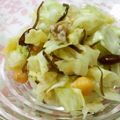 YUKIKI☆'s cooksnap of when they made お豆と胡桃とごま昆布のキャベツサラダ.