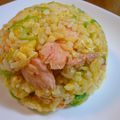 おぶうさま's cooksnap of when they made サッと炒めるだけ！簡単☆鮭チャーハン.