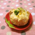 赤い電話's cooksnap of when they made お弁当に✿コーンとチーズの卵焼き☆茶巾風.