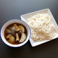 WOODs´'s cooksnap of when they made 茄子と玉ねぎのつけ素麺.