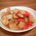 qmc935's cooksnap of when they made とりあえずの大根煮物.
