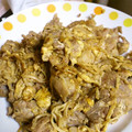 やまねこかん's cooksnap of when they made 【旦那くん】えのきと豚と玉ねぎの卵丼.