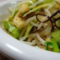 mmameco's cooksnap of when they made もやしとセロリの塩昆布胡麻酢和え.