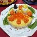ちー（・＿・）'s cooksnap of when they made 誰でも簡単!!可愛い☆ちらし寿司ケーキ♪.
