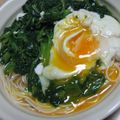 あっちのＴＡＫＵＲＯ's cooksnap of when they made 「ぺっちんさんのホウレン草」でにゅうめん.