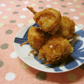 赤い電話's cooksnap of when they made お弁当に◎チーズとちくわのくるくるフライ.