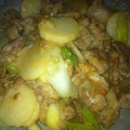 かれおん's cooksnap of when they made 豚肉と長芋と白ネギの塩麹バター炒め☆.