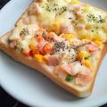 姉ぶた's cooksnap of when they made スイートチリソースDEピザトースト♫♬.