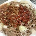 季節外れ's cooksnap of when they made 絶品！！あずきたっぷり☆ごまだれ蕎麦.
