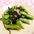 シャンプーハット's cooksnap of when they made スナップえんどうの塩こんマヨ炒め.