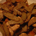 ロングマン's cooksnap of when they made やばウマ☆鶏肉とごぼうのゴマ味噌炒め.