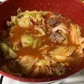 ある晴れた日曜日's cooksnap of when they made 煮込み10分♪牛肉とキャベツのトマト煮.