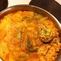 sugaryuuki's cooksnap of when they made 胡麻キムチ鍋（主役は鶏団子）.