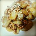 haghag241's cooksnap of when they made 肴に！おかずに！里芋のイカ塩辛炒め.