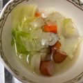 クック8QOOH4☆'s cooksnap of when they made 大根とキャベツのあっさりスープ.