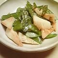 時花菜's cooksnap of when they made 筍と絹さやの塩麹炒め♪シンプル味！.