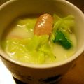 月見なっとう's cooksnap of when they made ササッと簡単♪あったかウインナースープ.