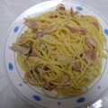 woodstock2210's cooksnap of when they made カルボナーラ風チ－ズクリームＰＡＳＴＡ.