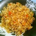 ハルニョッキ's cooksnap of when they made 残った野菜炒めを手抜きチャーハンに!!.