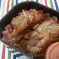 ハム吉ハム太郎's cooksnap of when they made エノキ入り豚小間団子　お弁当のおかず.