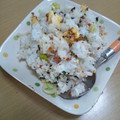 hasumisan's cooksnap of when they made ○。さけとネギとわかめのチャーハン。○.
