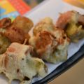 よっしゃん's cooksnap of when they made お魚ソーセージくるりん♪一口ジャガ天♡.