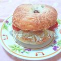 ウメ吉さん's cooksnap of when they made から揚げバーガー.