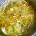 ハルニョッキ's cooksnap of when they made 残った野菜炒めで簡単スープ！.