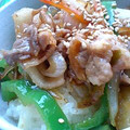 oBsession's cooksnap of when they made しょうが焼き丼.･ﾟ♡.