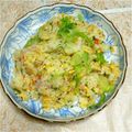 ももふみっち's cooksnap of when they made やさしい味☆かにかま炒飯.
