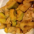 すみ・すみす's cooksnap of when they made 生姜焼き☆アボカドAND蓮根IN.