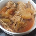 キャロライン藤元's cooksnap of when they made 芸能人大絶賛！！　キムチ大根煮　.