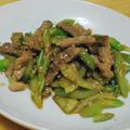 鈴ピヨ's cooksnap of when they made セロリと牛肉の甘辛サッと煮.