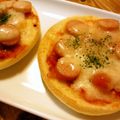月見なっとう's cooksnap of when they made 朝食に♪簡単！ピザ風マフィン☆.
