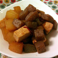 ゆっこ＊'s cooksnap of when they made こんにゃくと大根と鶏肉の炒め物.