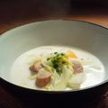 なにぬねにょろん's cooksnap of when they made 簡単★アレンジ 白菜の白みそ入りミルクスープ.