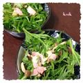 kemi★'s cooksnap of when they made 水菜のサラダ☆ベーコンとキノコ和え.