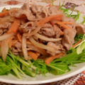 rie-tin's cooksnap of when they made 野菜でかさまし生姜焼き.