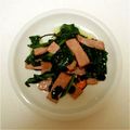 梨菜子's cooksnap of when they made ほうれん草とベーコンのソテー丼.