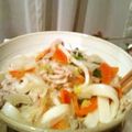ごま３しお３'s cooksnap of when they made 今日の１人ﾗﾝﾁ♪うまうま白菜豚肉うどん.