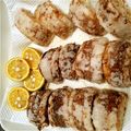 たんほぽ's cooksnap of when they made えびすり身のレンコンはさみ揚げ.