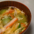 hamadu's cooksnap of when they made 青梗菜とカニかまのスープ.