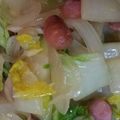 サヨゲ's cooksnap of when they made ☆白菜とソーセージのオリーブオイル炒め☆.