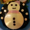 れいまちゃ's cooksnap of when they made キャラ弁 雪だるま.